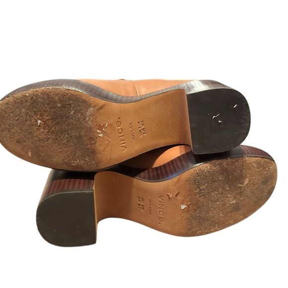 Vince Narissa Tan Leather Platform Loafer Clogs | Size 6.5 - Picture 3 of 11